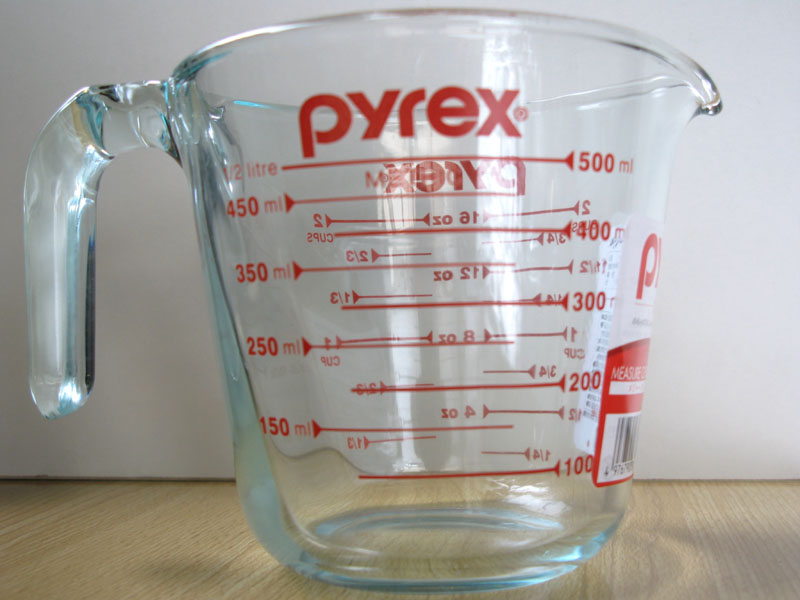 パイレックス メジャーカップ 1000mL ミルクロゴ MILK BLUE 【公式通販】